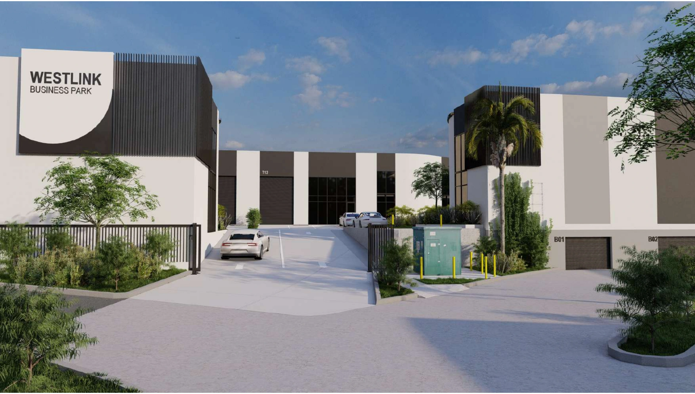Genuine Australian commercial design-intent exterior render prepared for client presentation